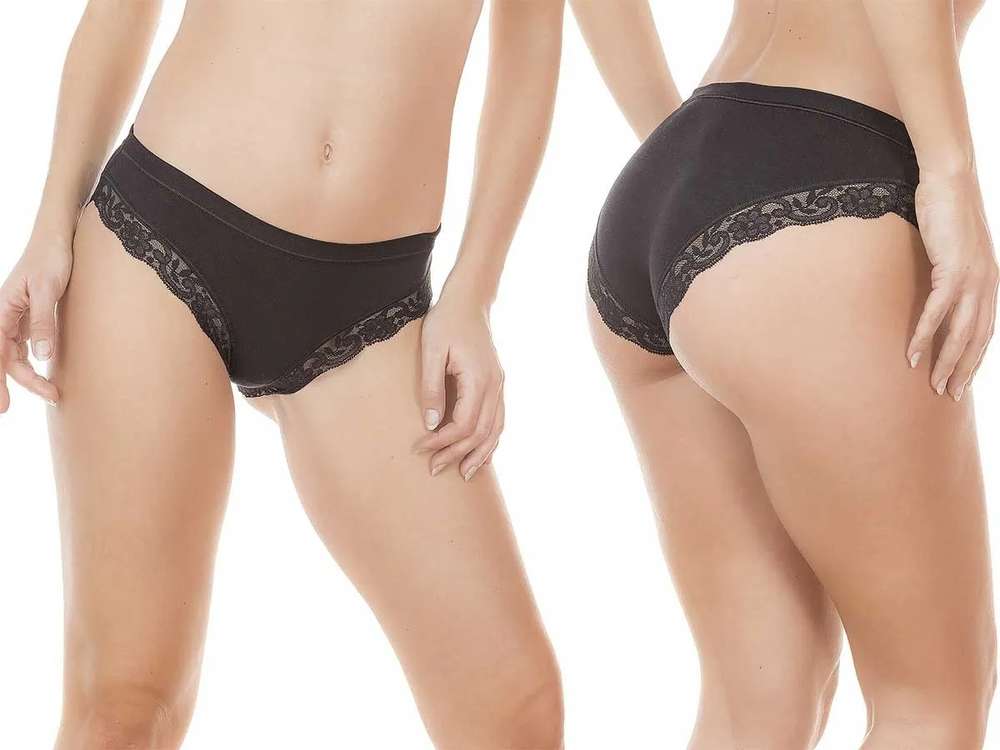 Slip Donna Vita Bassa Cotone Modal con Pizzo – Jadea 518