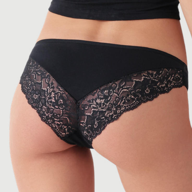 Cotonella – 2 Slip Donna in Cotone con Pizzo e Taglio Laser