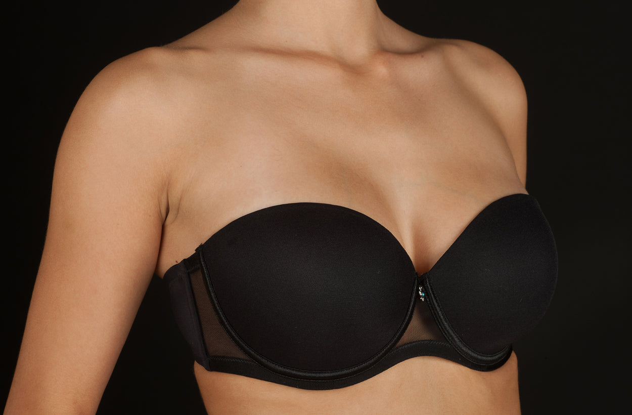 Reggiseno a fascia in coppa C e D con ferretto e coppa - Selene art. Esmeralda