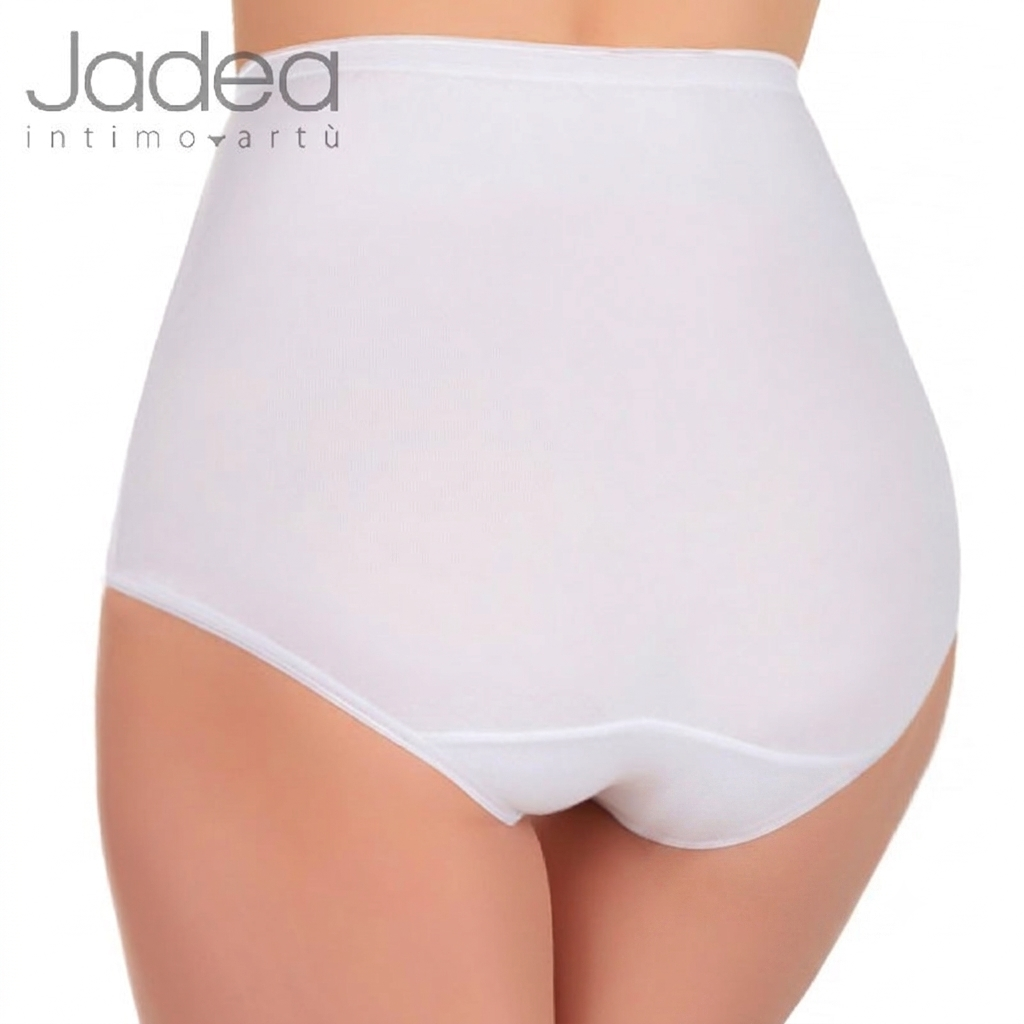 Jadea Slip Maxi Culotte Vita Alta in Cotone – Bianco/Nero art. 05