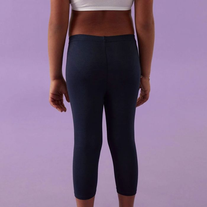 Leggins Capri Bambina Jadea 285 in Cotone Elasticizzato – Nero e Blu