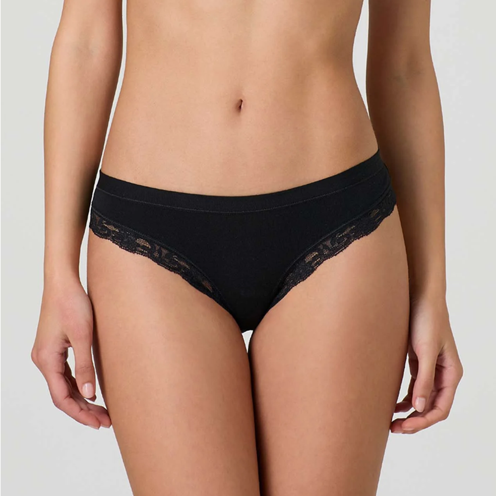 Slip Donna Vita Bassa Cotone Modal con Pizzo – Jadea 518