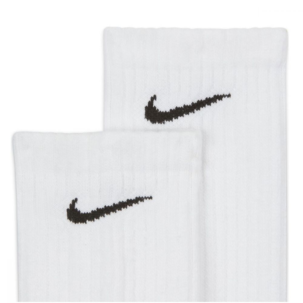 Calzini Nike Everyday Cushioned Crew - Pacco da 3 Paia Nero e Bianco