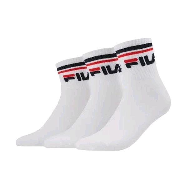 FILA - Pacco Da 3 Calzini alla caviglia per adulti e bambini nero bianco blu