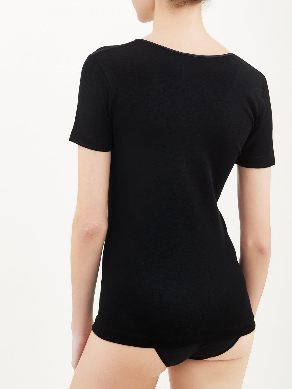Maglia Intima Donna Lana e Seta Manica Corta – Ragno