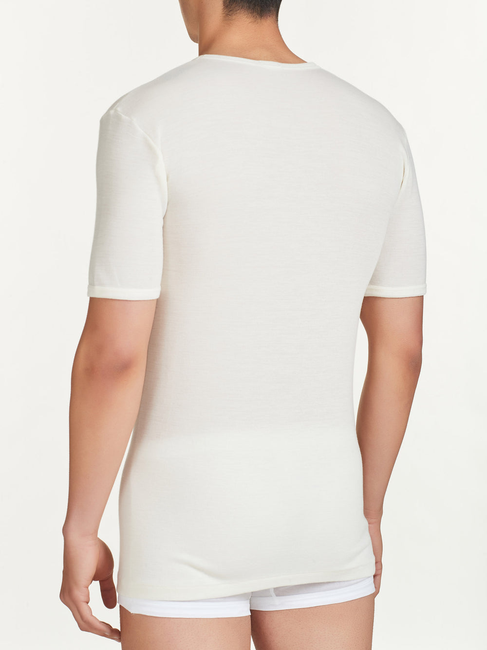 RAGNO - T-Shirt da uomo 100% lana merino extrafine girocollo art. 100merino