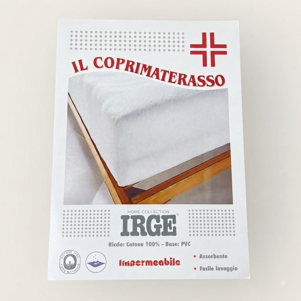 Coprimaterasso Impermeabile Matrimoniale Irge – Sanitario in Cotone con Angoli Elastici
