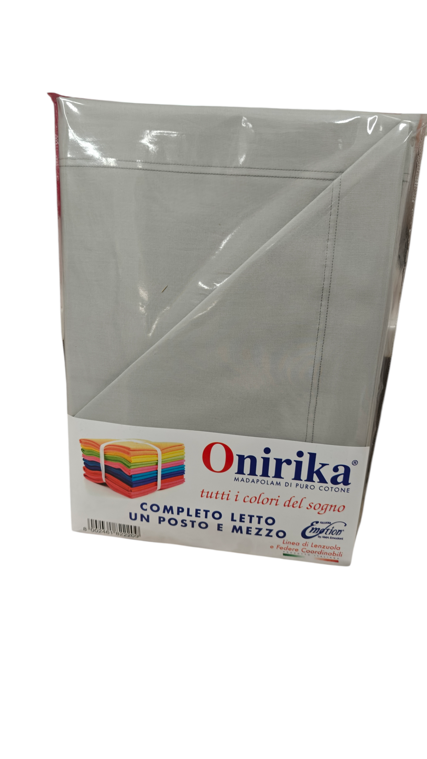Lenzuola 1 Piazza e Mezza Onirika 100% Cotone – Completo Letto