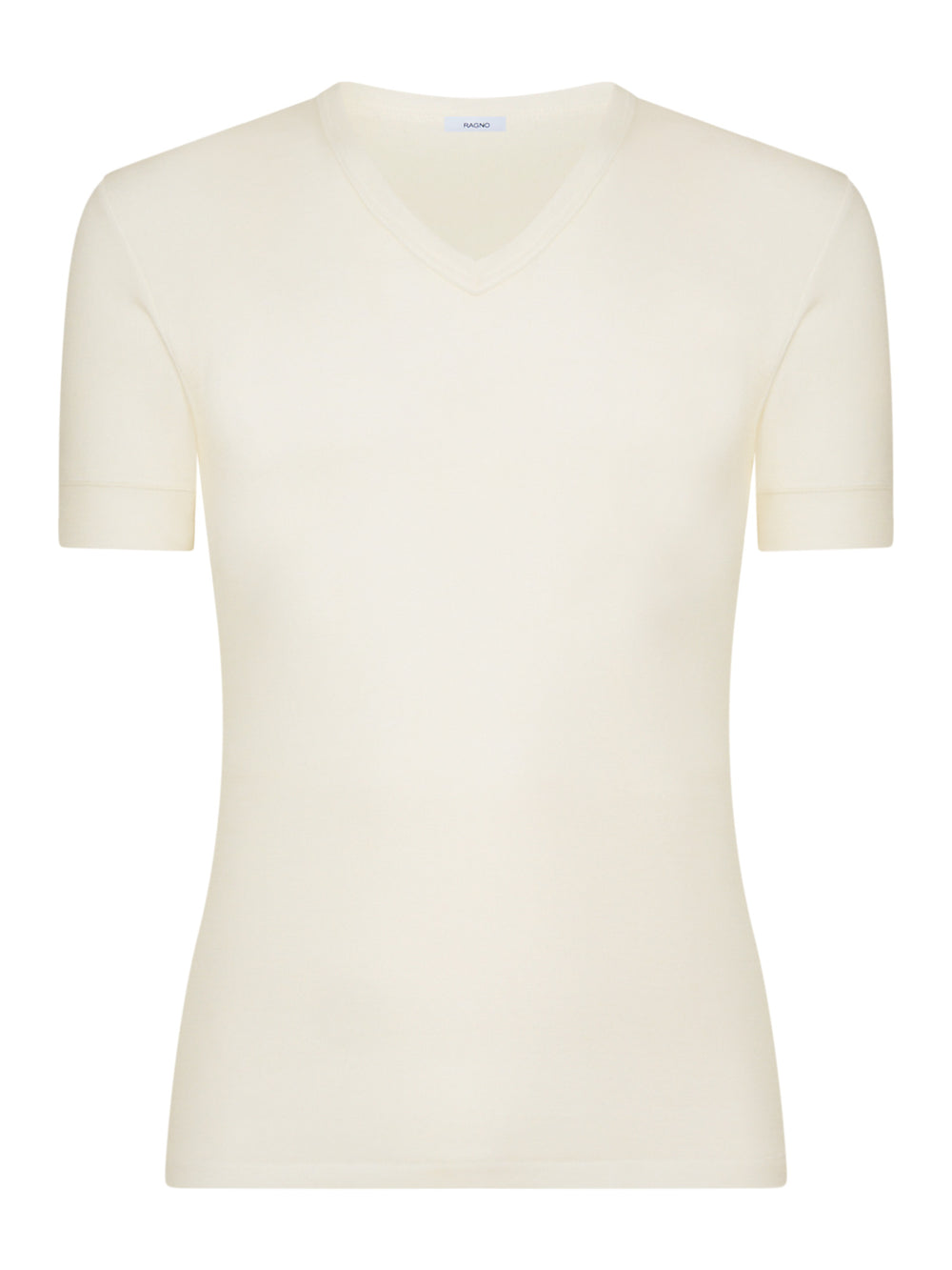 RAGNO - T-Shirt da uomo lana fuori cotone sulla pelle collo a V art. Sintonia