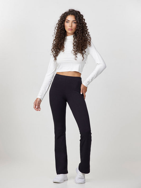 Leggings a Zampa Jadea Donna in Caldo Cotone - art. 4195