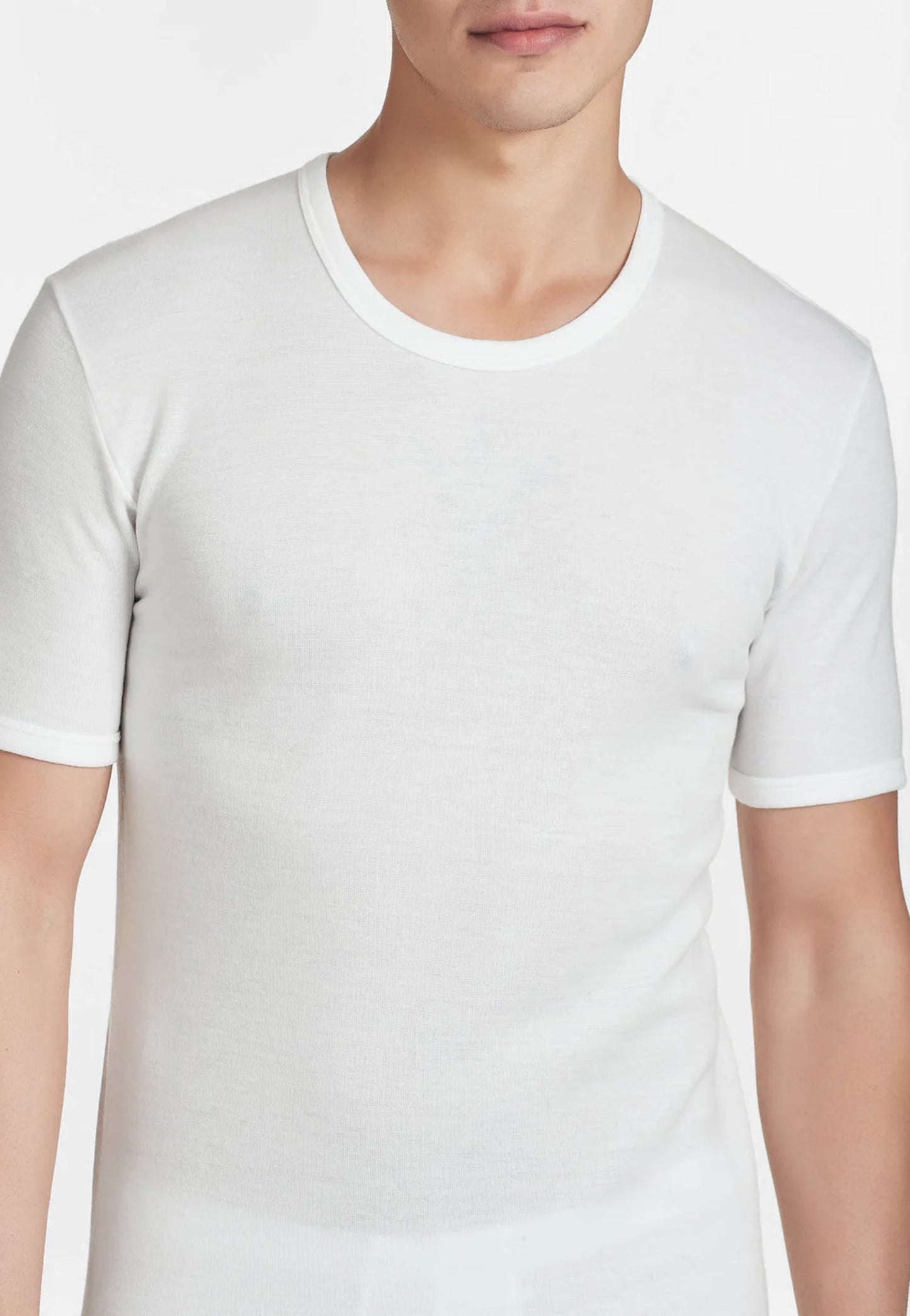 RAGNO - T-Shirt da uomo lana fuori cotone sulla pelle girocollo art. Sintonia