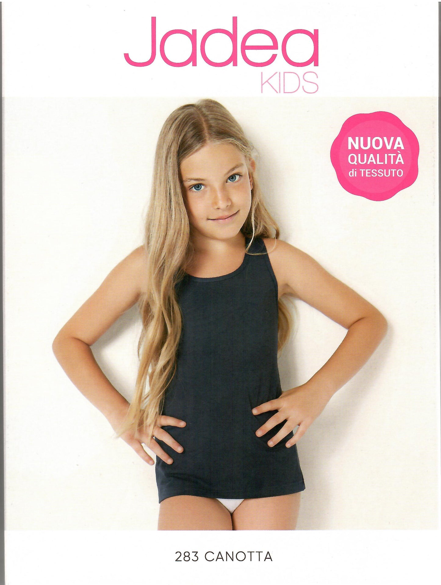 Canotta Spalla Larga Bambina Cotone Stretch Jadea 285