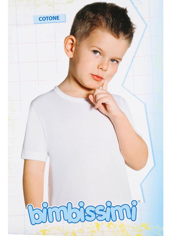 T-Shirt per Bambini 100% Cotone – Bianca
