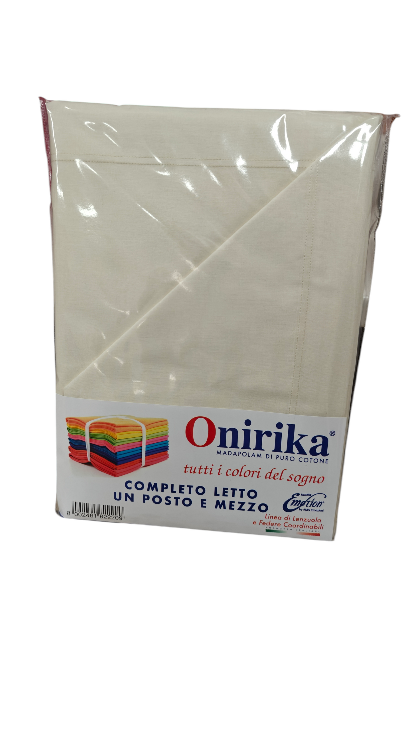Lenzuola 1 Piazza e Mezza Onirika 100% Cotone – Completo Letto