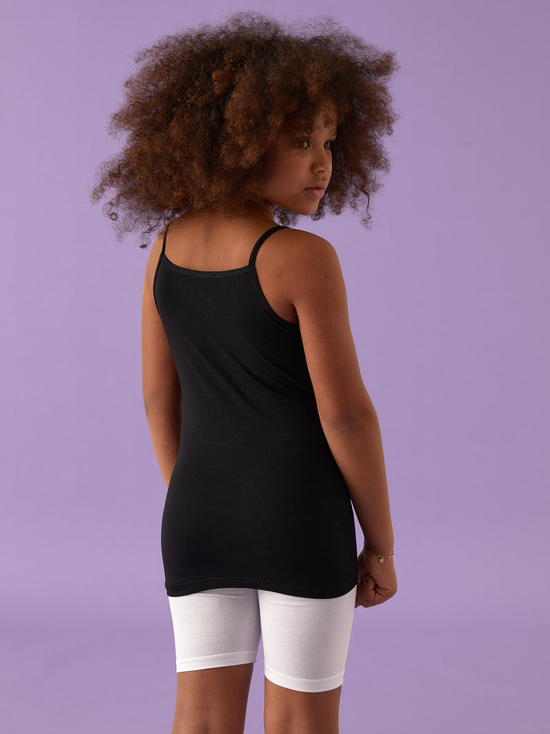 Canotta Spalla Stretta Bambina Cotone Stretch Jadea 282