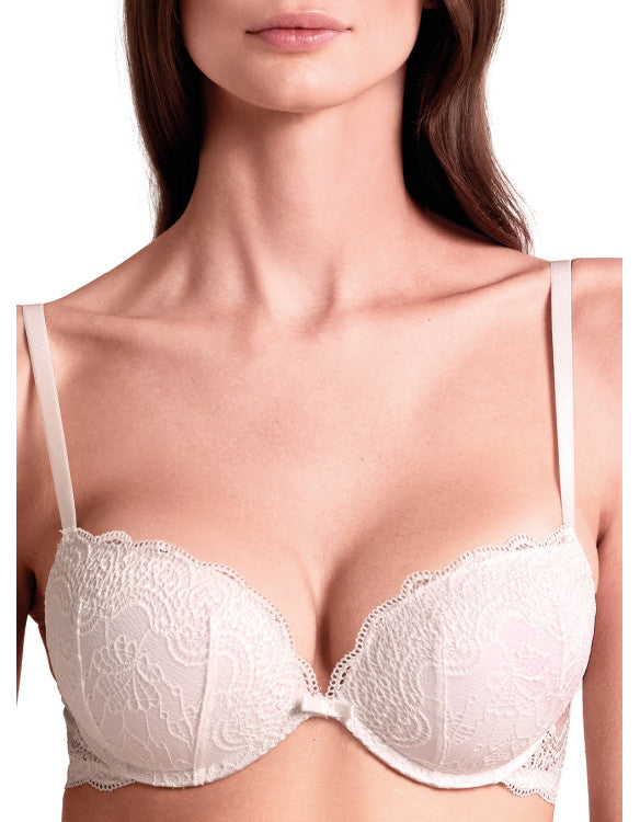 Reggiseno Push-Up in Pizzo Lormar Balconcino +2 Taglie Double Pizzo