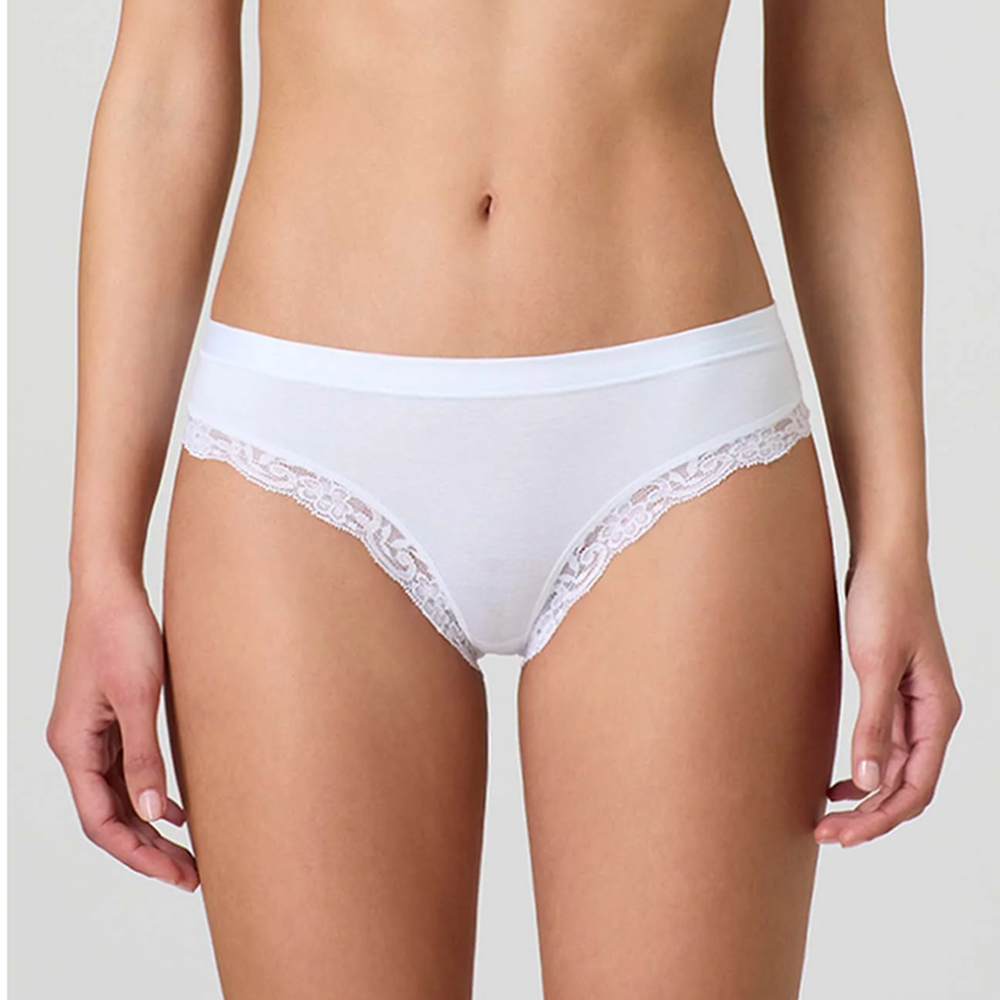 Slip Donna Vita Bassa Cotone Modal con Pizzo – Jadea 518