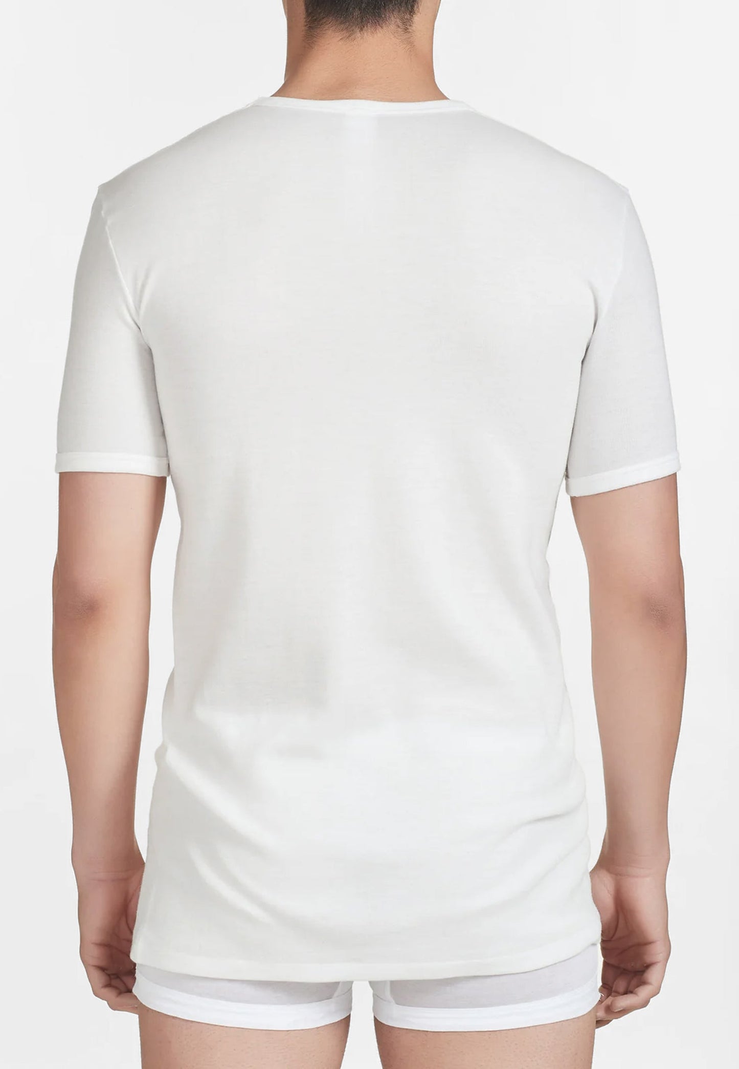 RAGNO - T-Shirt da uomo lana fuori cotone sulla pelle girocollo art. Sintonia
