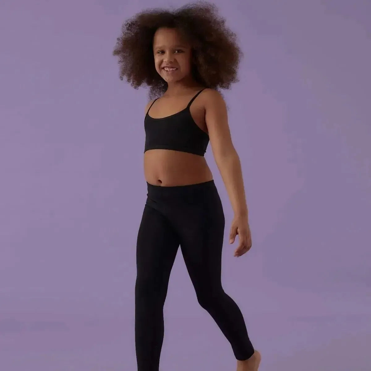 Leggings Bambina Jadea 261 in Fresco Cotone – Nero e Blu