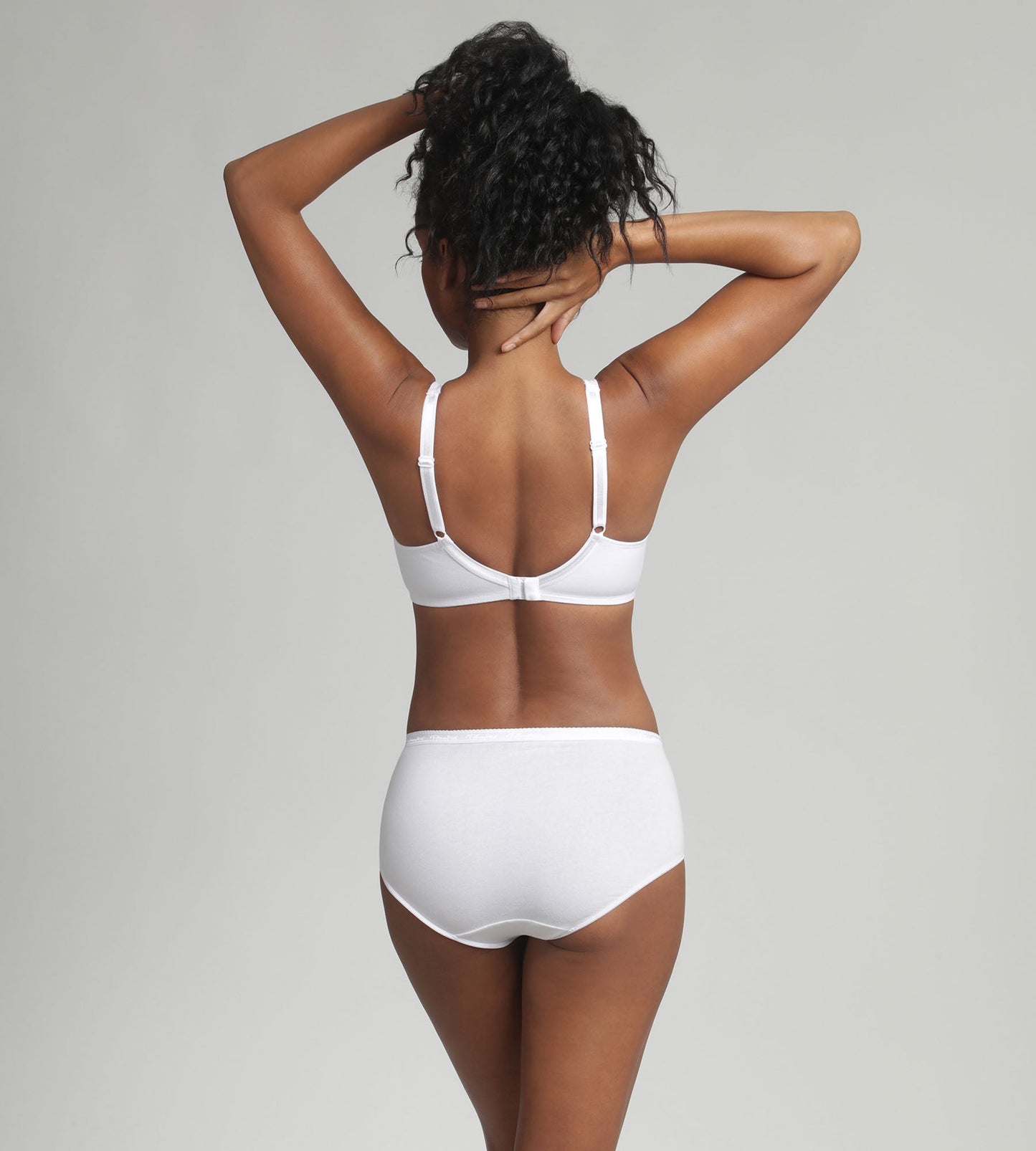 Reggiseno Senza Ferretto Playtex Cotton Support 6695 – Filo di Scozia Criss Cross | Bianco e Nero
