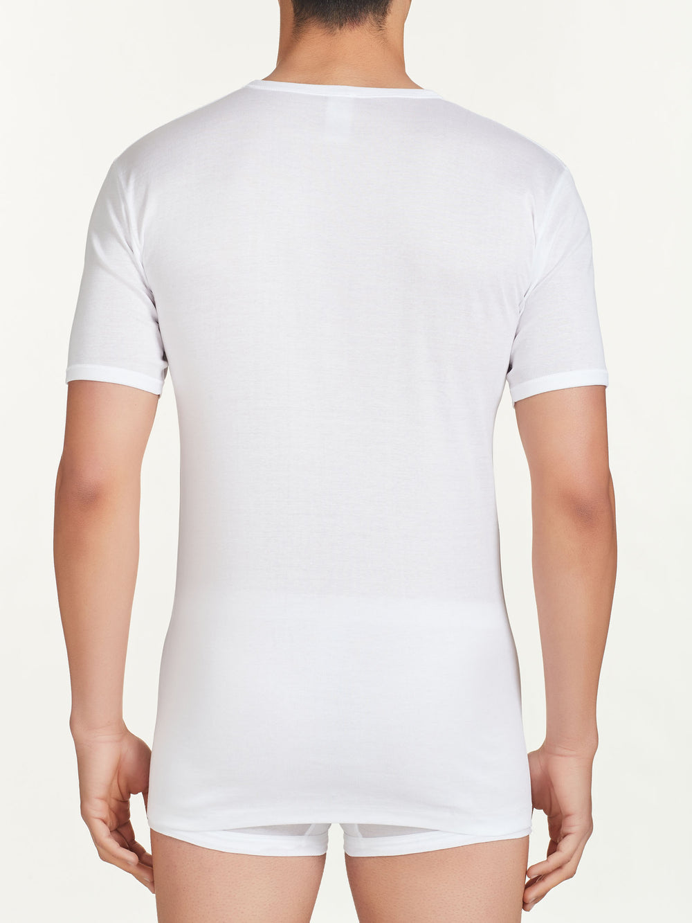 RAGNO - T-Shirt in filo di scozia da uomo girocollo - 100% cotone