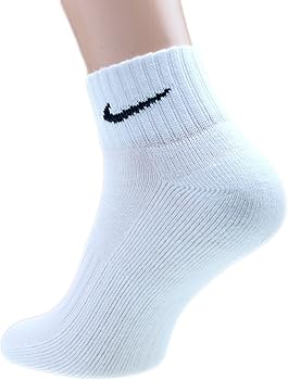 Calzini Nike Corti alla Caviglia Cotton Cushioned – Bianchi e Neri