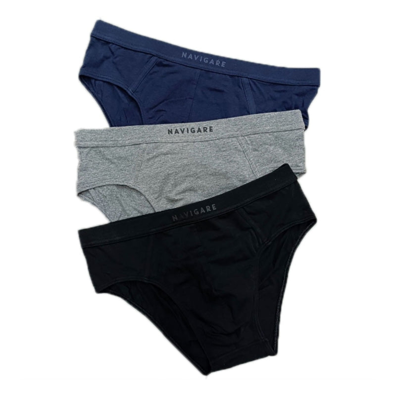 Slip Navigare Uomo Pacco da 3 – Art. 100T Cotone Bielastico